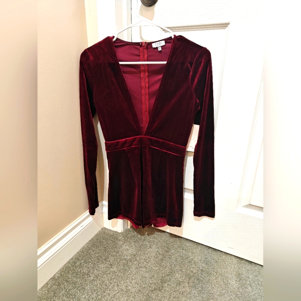 NWT VELVET ROMPER